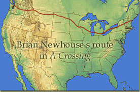 Map of Brian's route