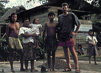 tourist with Quichua family