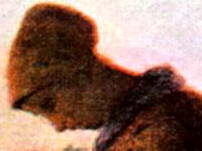 Detail of mystery artist's brushstrokes