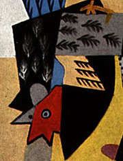 Detail of Picasso's Dog and Cock