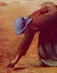 woman in Millet's The Gleaners