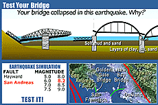 Bridge simulation from Engineering for Earthquakes